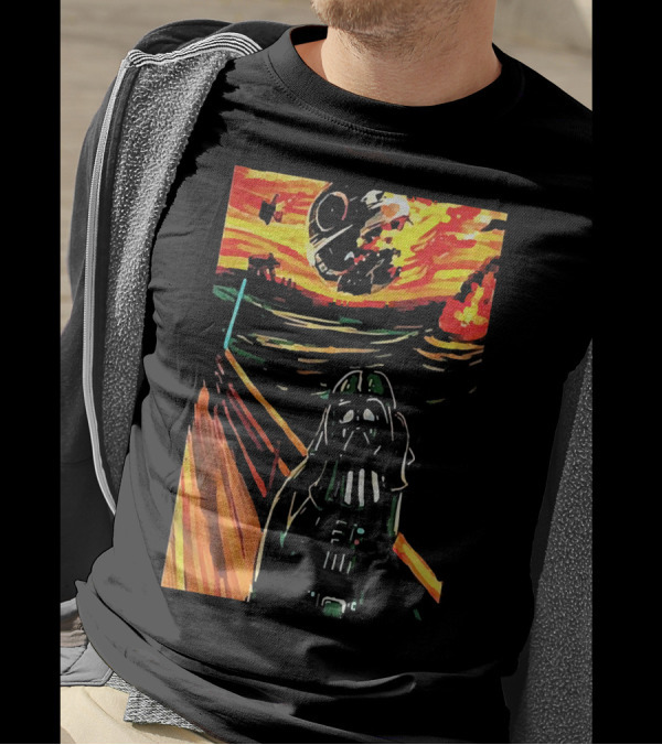 Star Wars Darth Vader The Scream Death Star T-Shirt