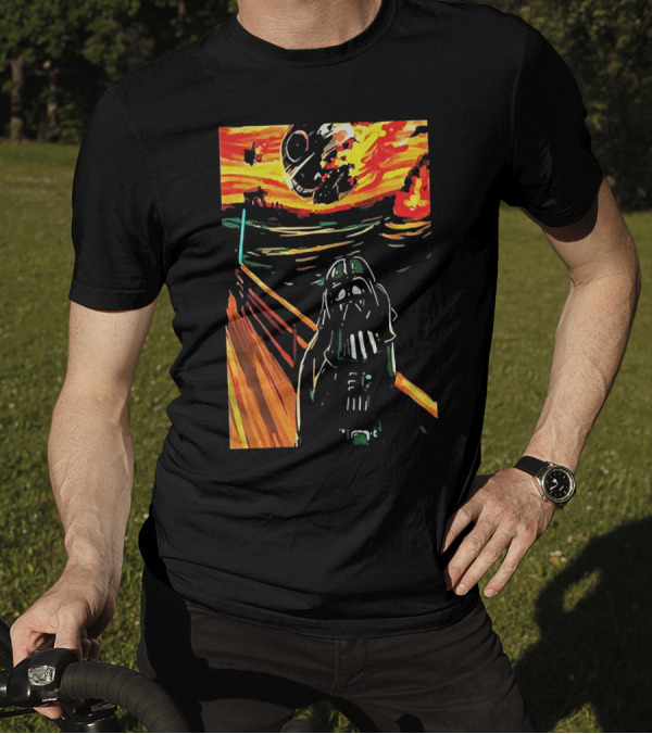 Star Wars Darth Vader The Scream Death Star T-Shirt