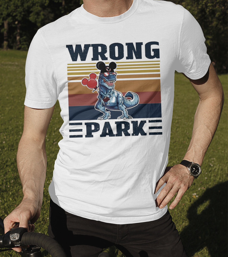 Wrong Park Dinosaur Rex Mickey Balloon T-Shirt