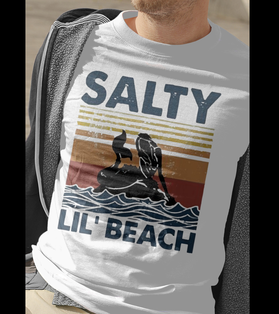 Salty Lil’ Beach Mermaid Vintage Wave T-Shirt