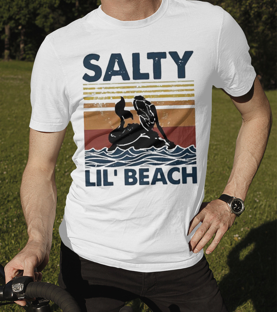 Salty Lil’ Beach Mermaid Vintage Wave T-Shirt