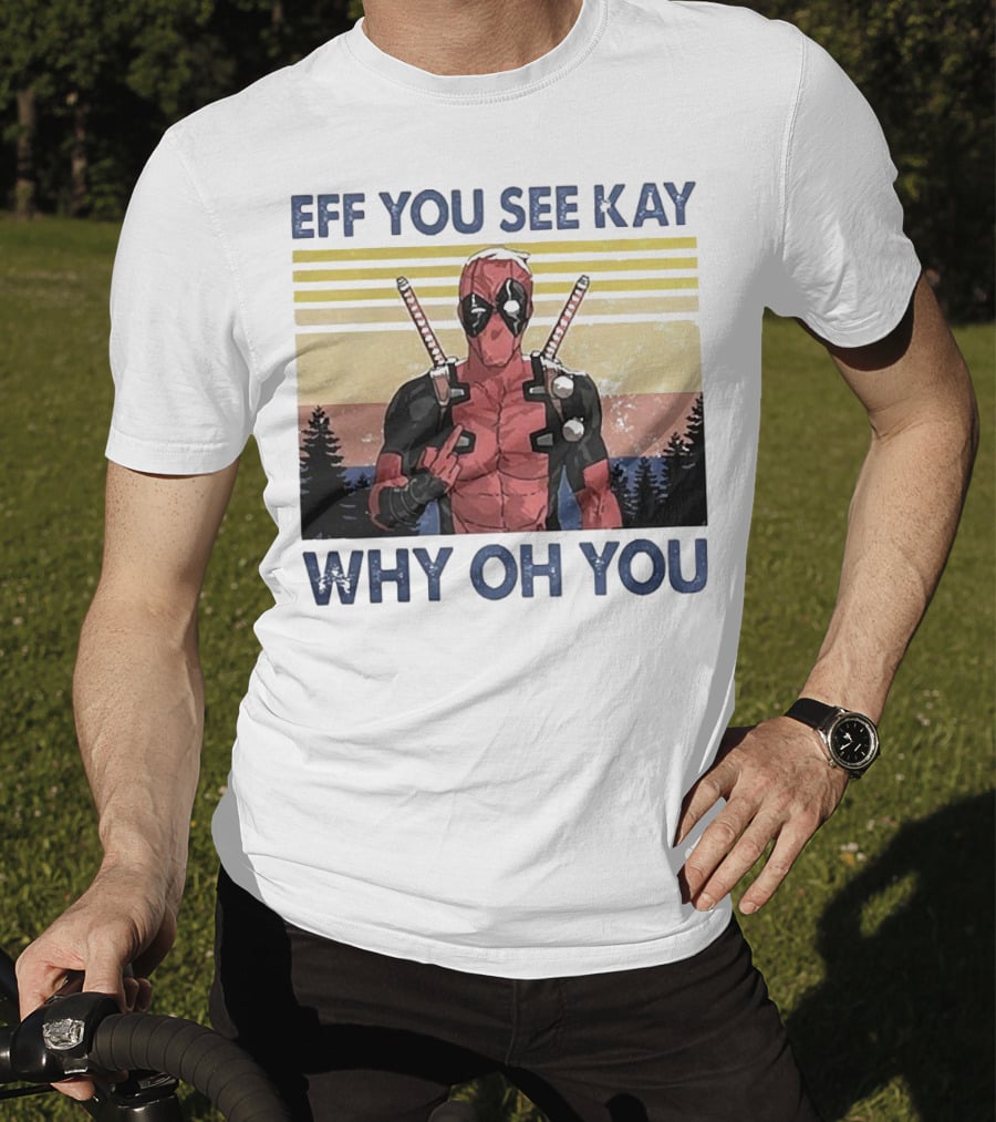 Eff You See Kay Why Oh You Retro Superhero T-Shirt