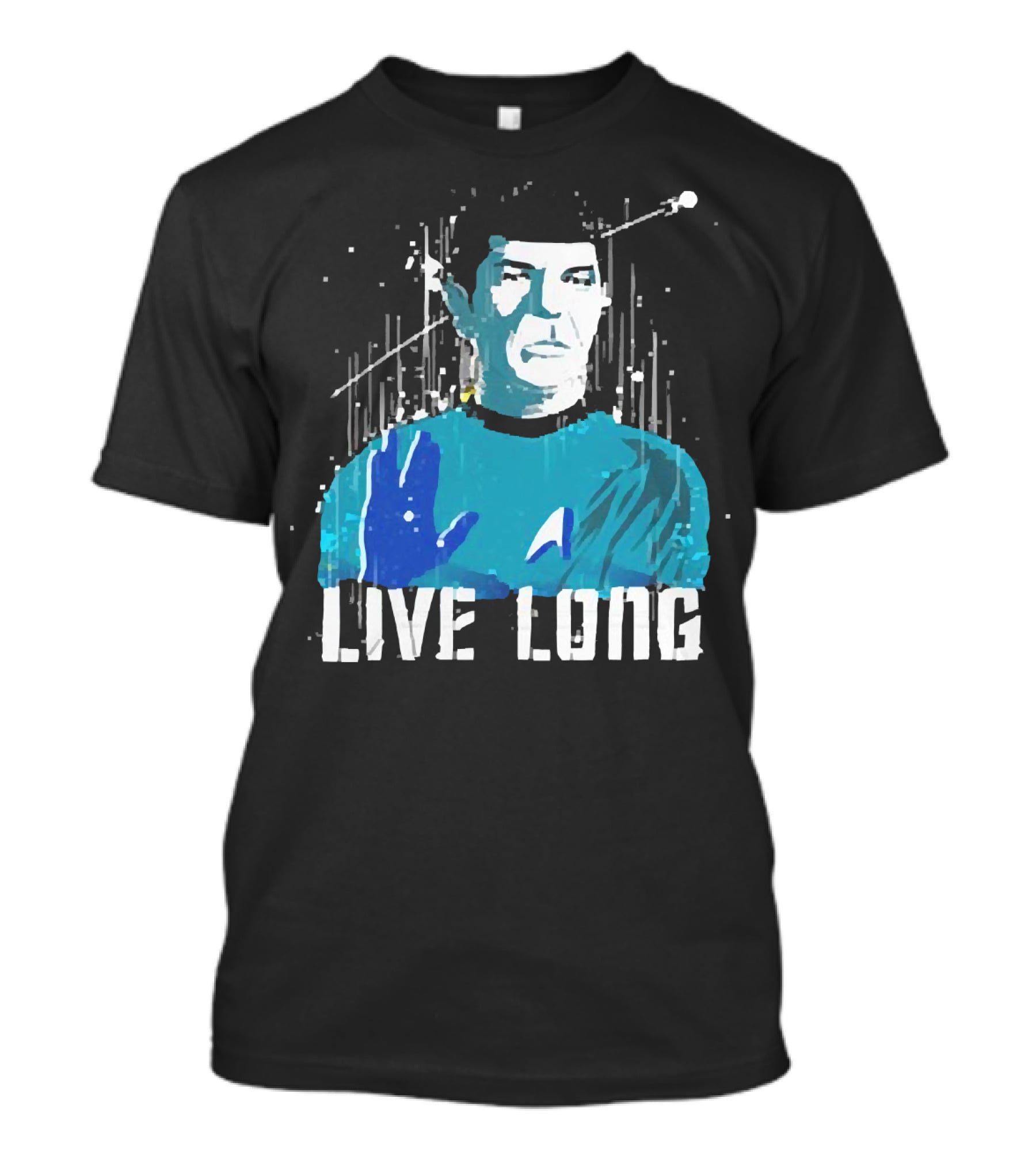 Star Trek Spock Live Long Vulcan Salute Iconic T-Shirt