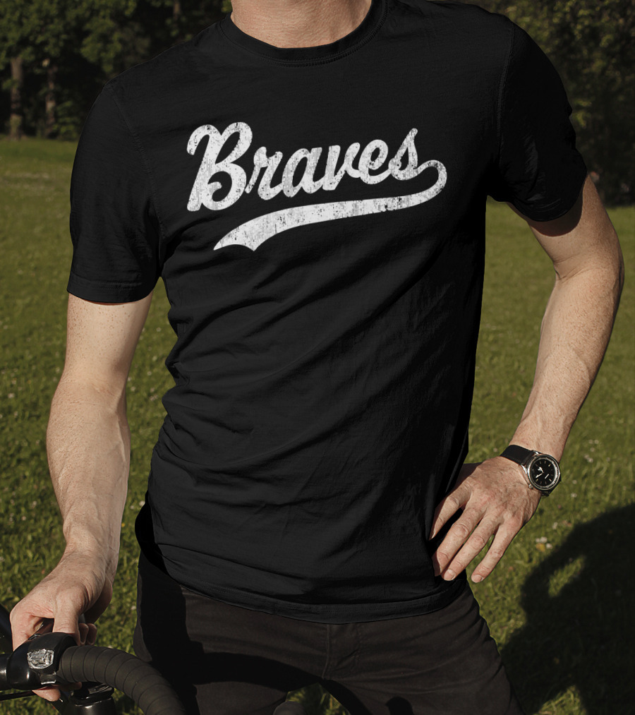 Braves Vintage Sports Script T-Shirt