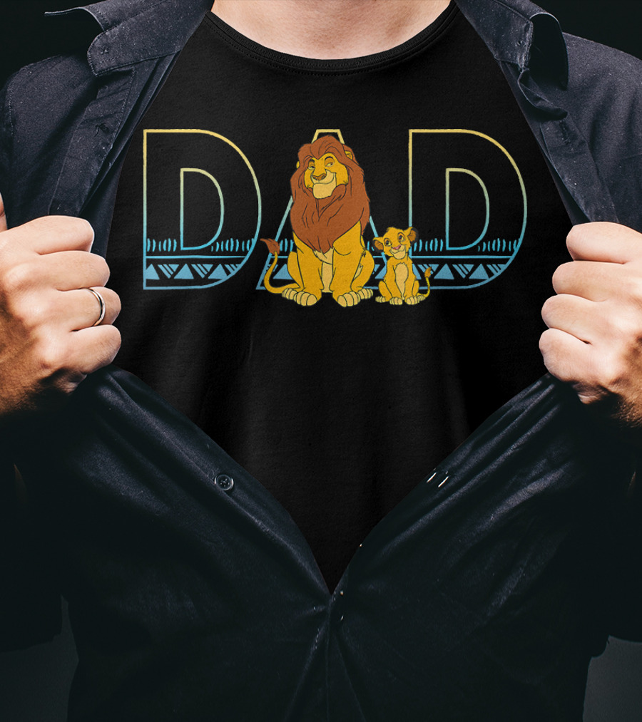 Disney The Lion King Dad Mufasa And Simba T-Shirt