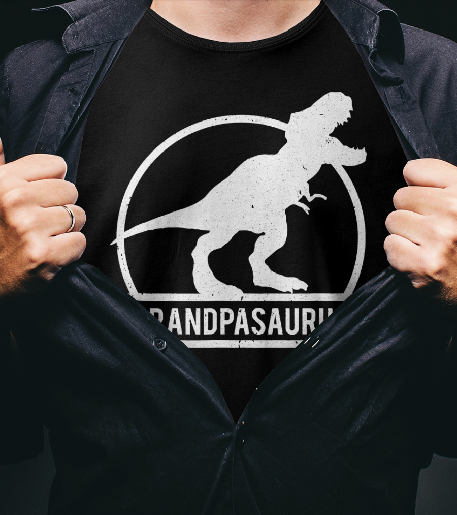 Grandpasaurus Dinosaur Grandpa T-Shirt