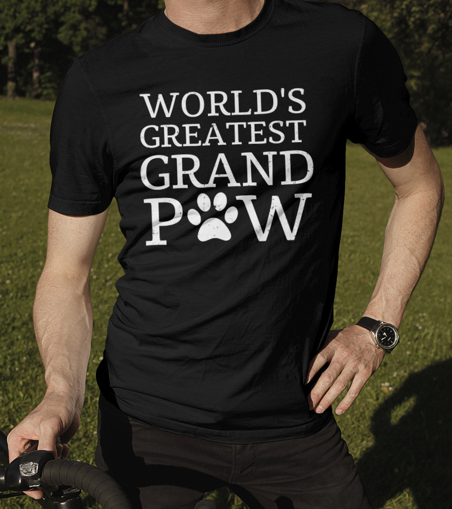 World's Greatest Grand Paw Funny Dogs T-Shirt