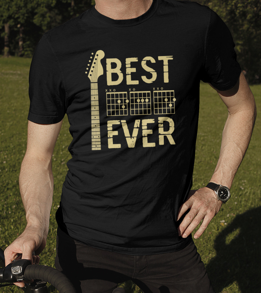 Guitarist Best Dad Ever D A D Chord Best Ever T-Shirt
