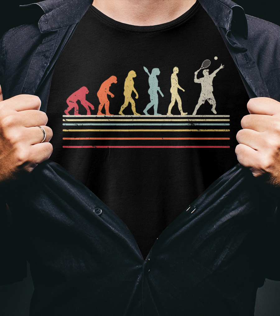 Funny Tennis Evolution T-Shirt