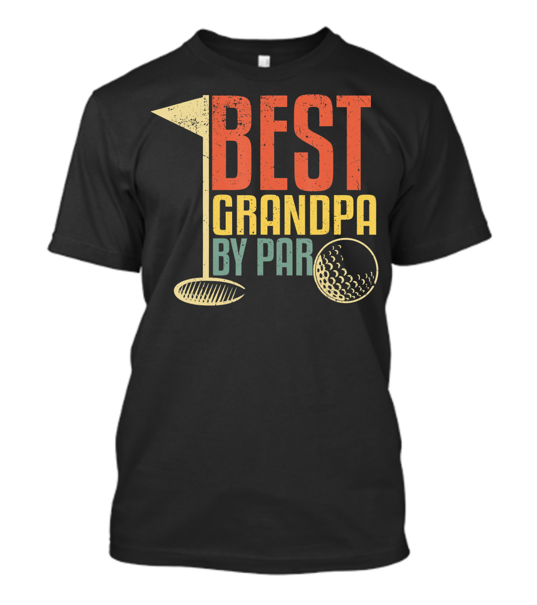 Funny Father's Day For Golf Lovers Best Grandpa By Par T-Shirt