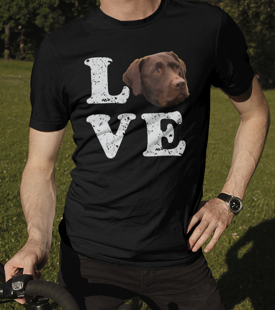 Love My Chocolate Lab Labrador Retriever Dog T-Shirt