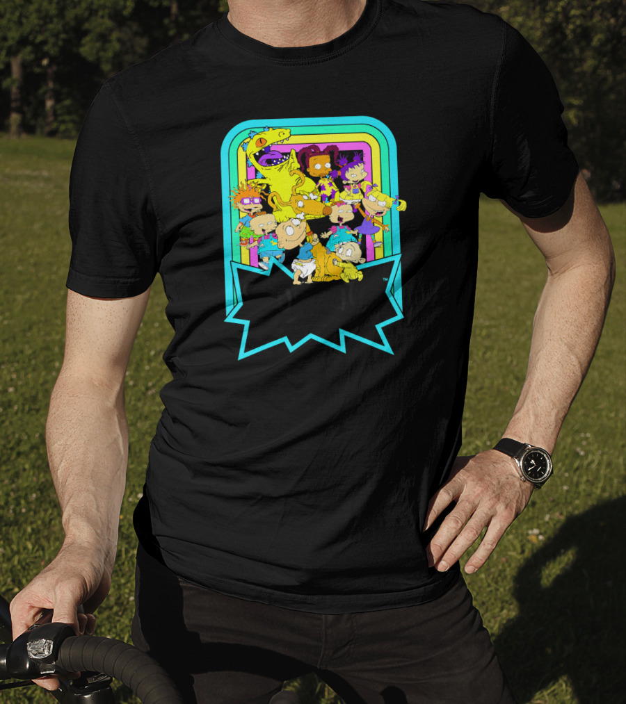 Rugrats Neon Rainbow Reptar Friends Nickelodeon T-Shirt