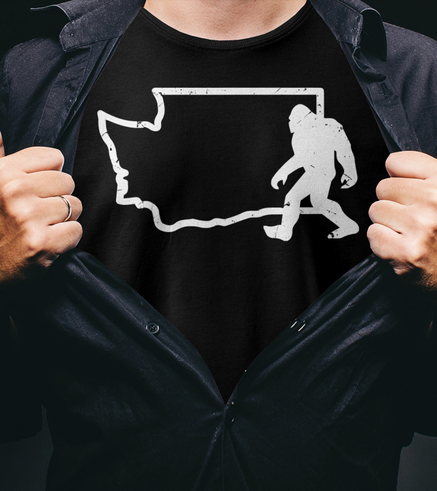 Washington State PNW Bigfoot Sasquatch T-Shirt