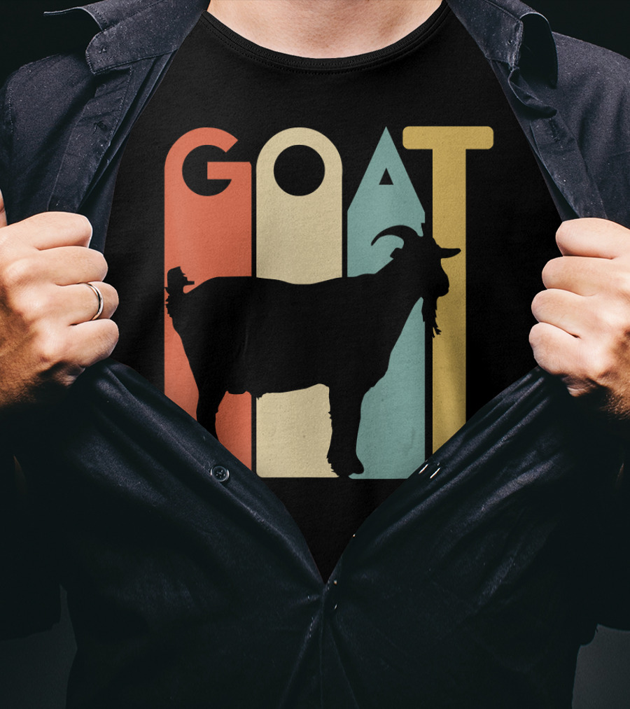 Retro Vintage Goat Animal Goats Lover T-Shirt