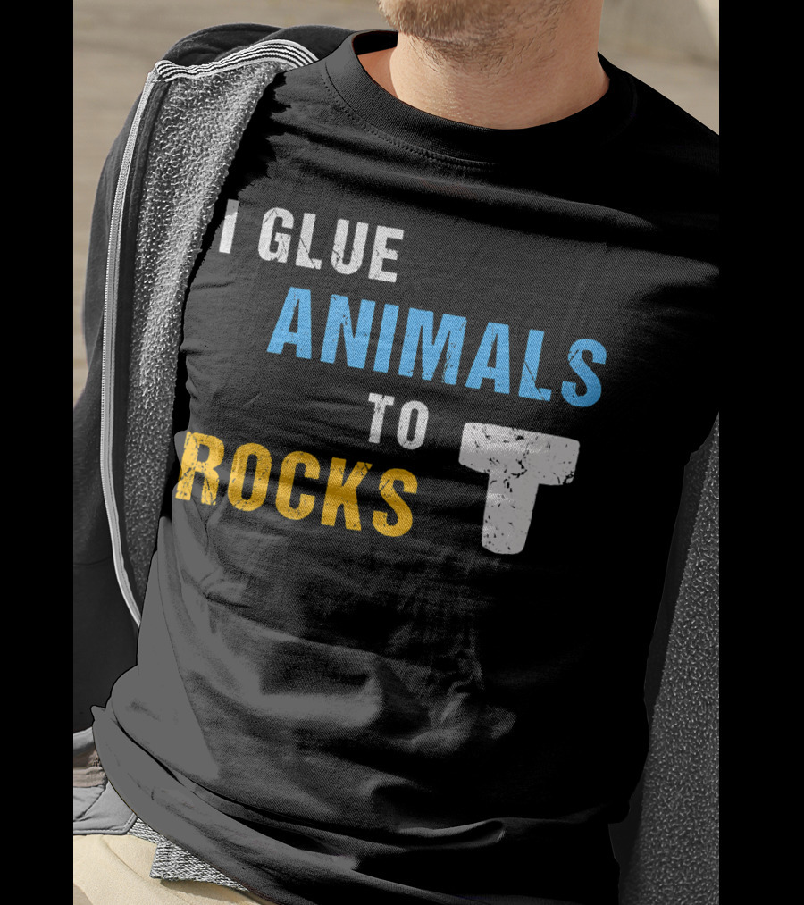 I Glue Animals To Rocks Saltwater Aquarium Fish Tank T-Shirt