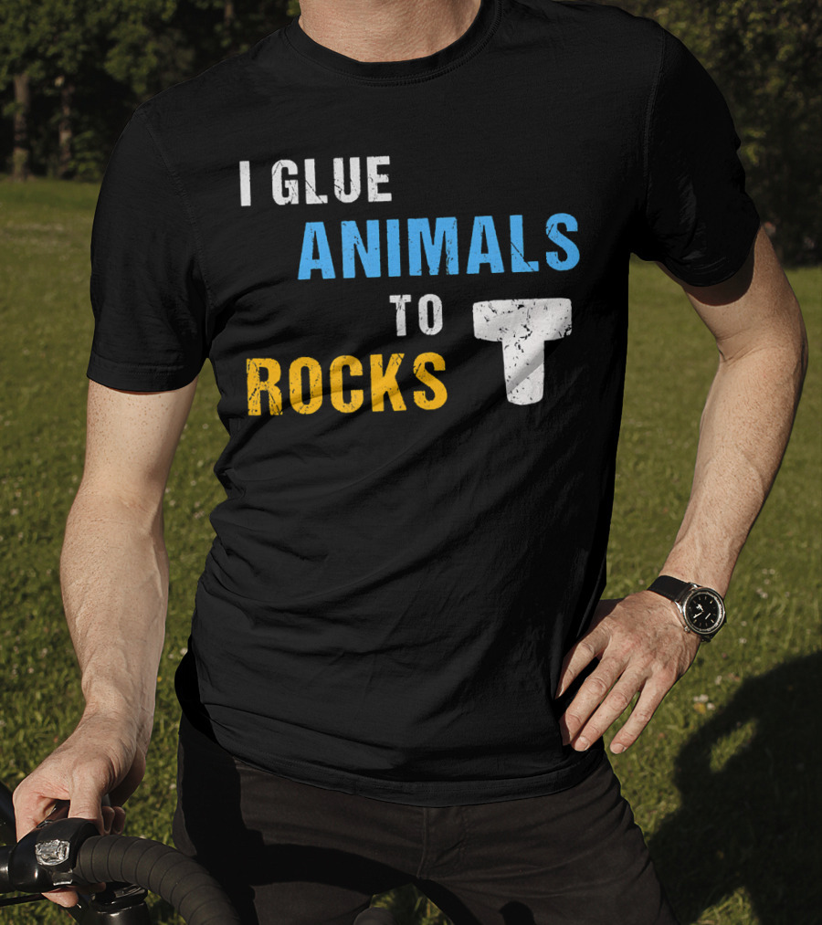 I Glue Animals To Rocks Saltwater Aquarium Fish Tank T-Shirt