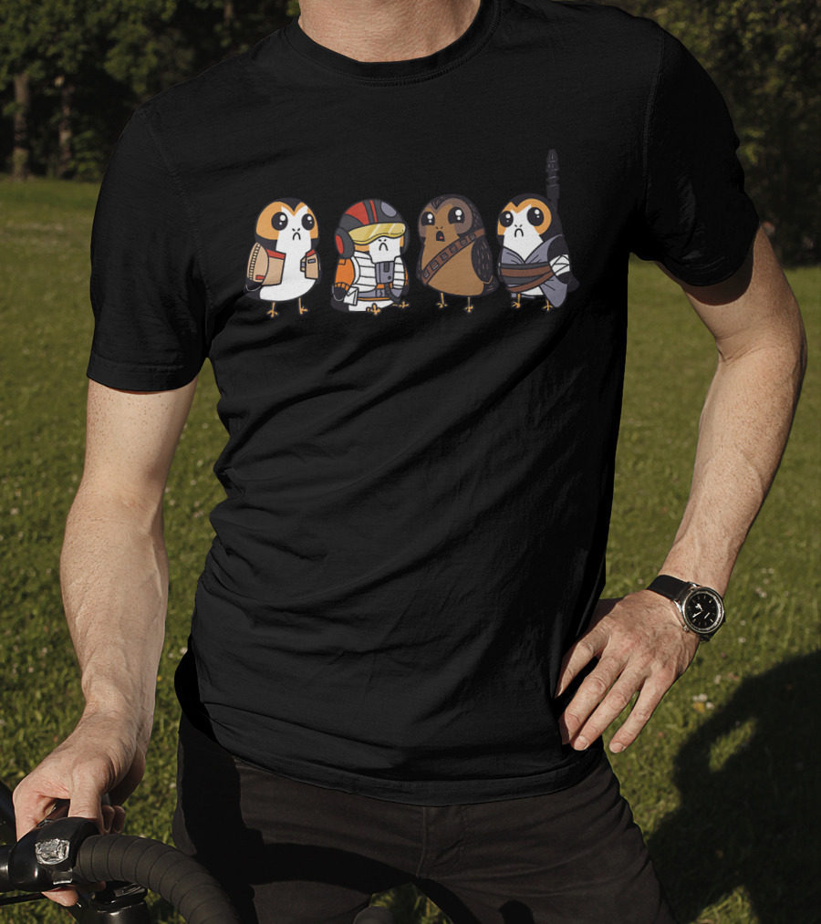 Star Wars Porgs In Iconic Costumes Of Beloved Characters T-Shirt