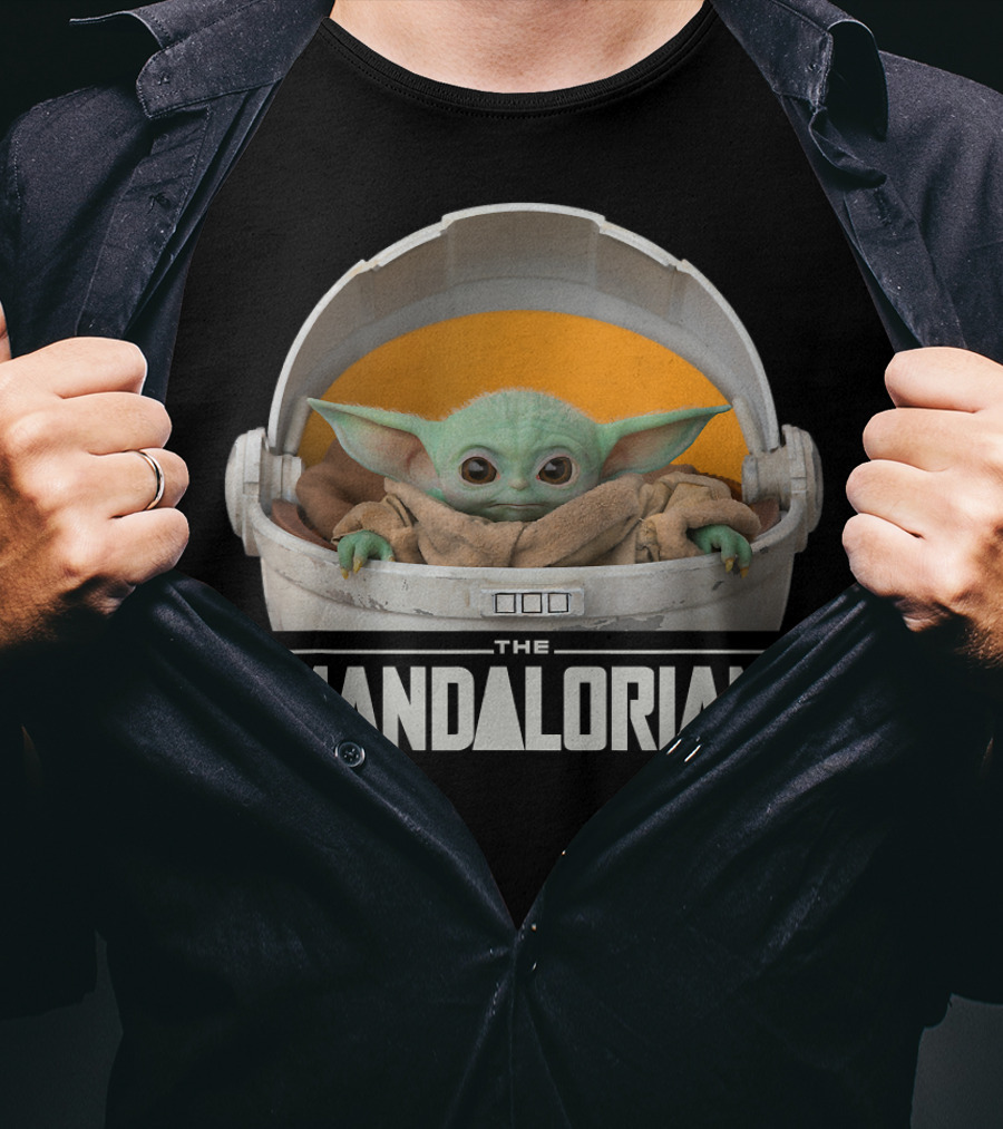 Star Wars The Mandalorian The Child In Floating Pod Iconic Character T-Shirt