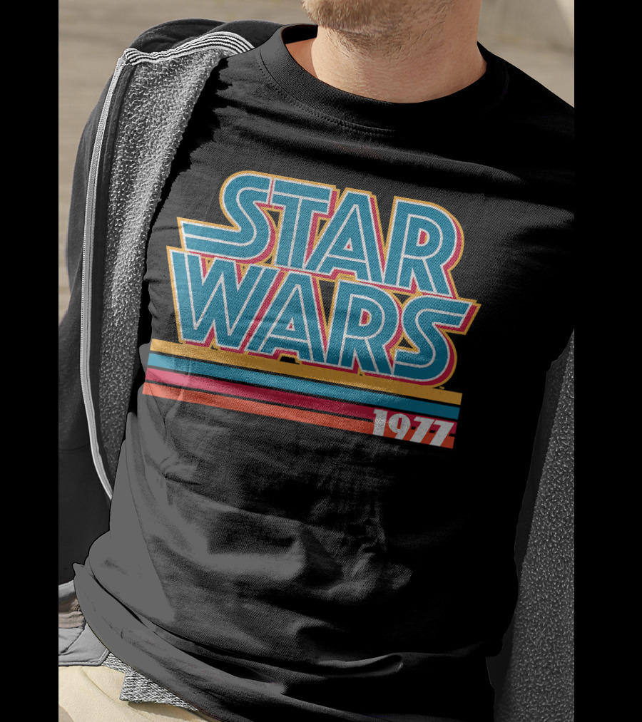 Star Wars 1977 Retro Striped T-Shirt