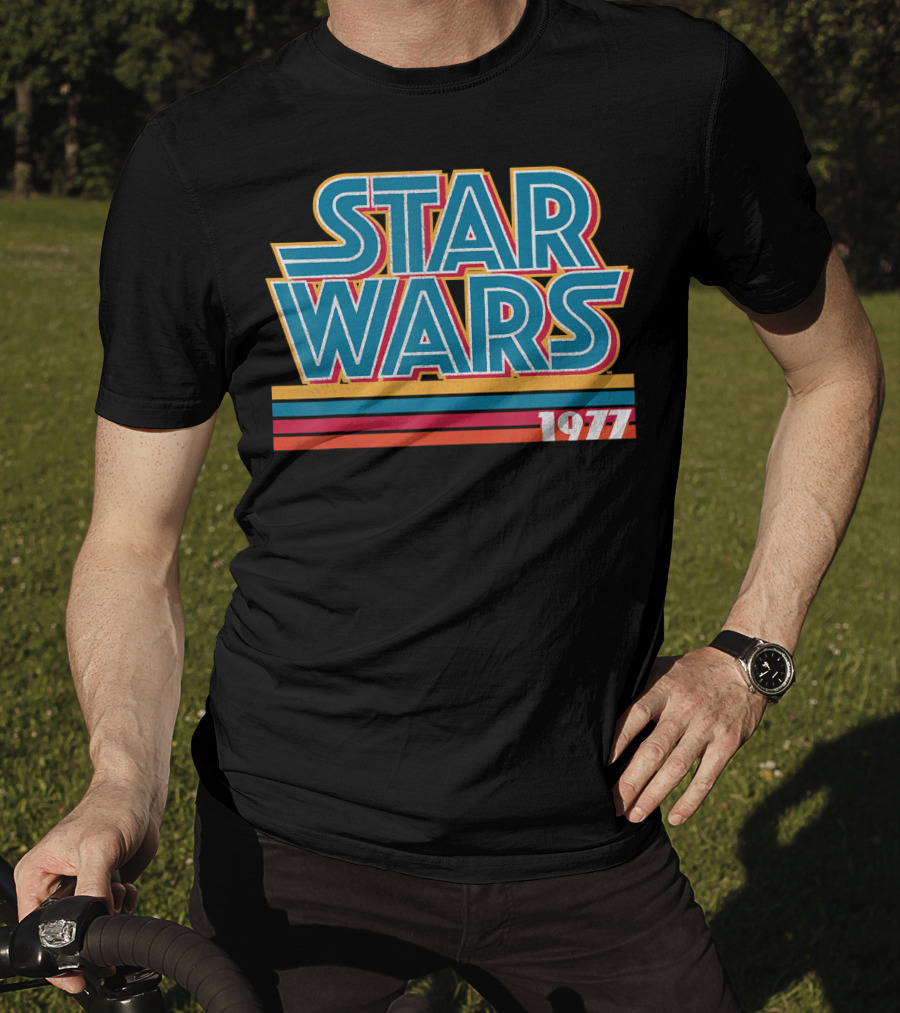 Star Wars 1977 Retro Striped T-Shirt