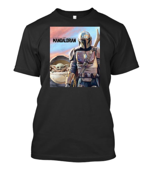 The Mandalorian Star Wars The Child Painting Scene T-Shirt