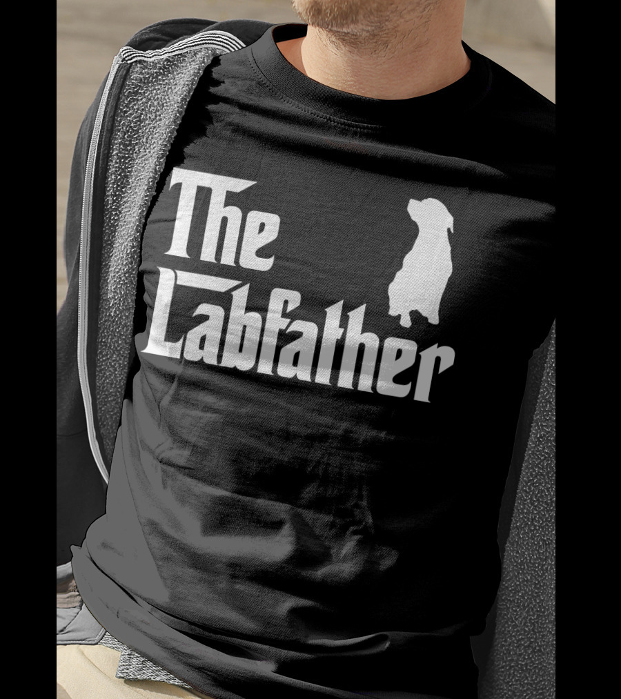 The Labfather Funny Labrador Dad Iconic T-Shirt