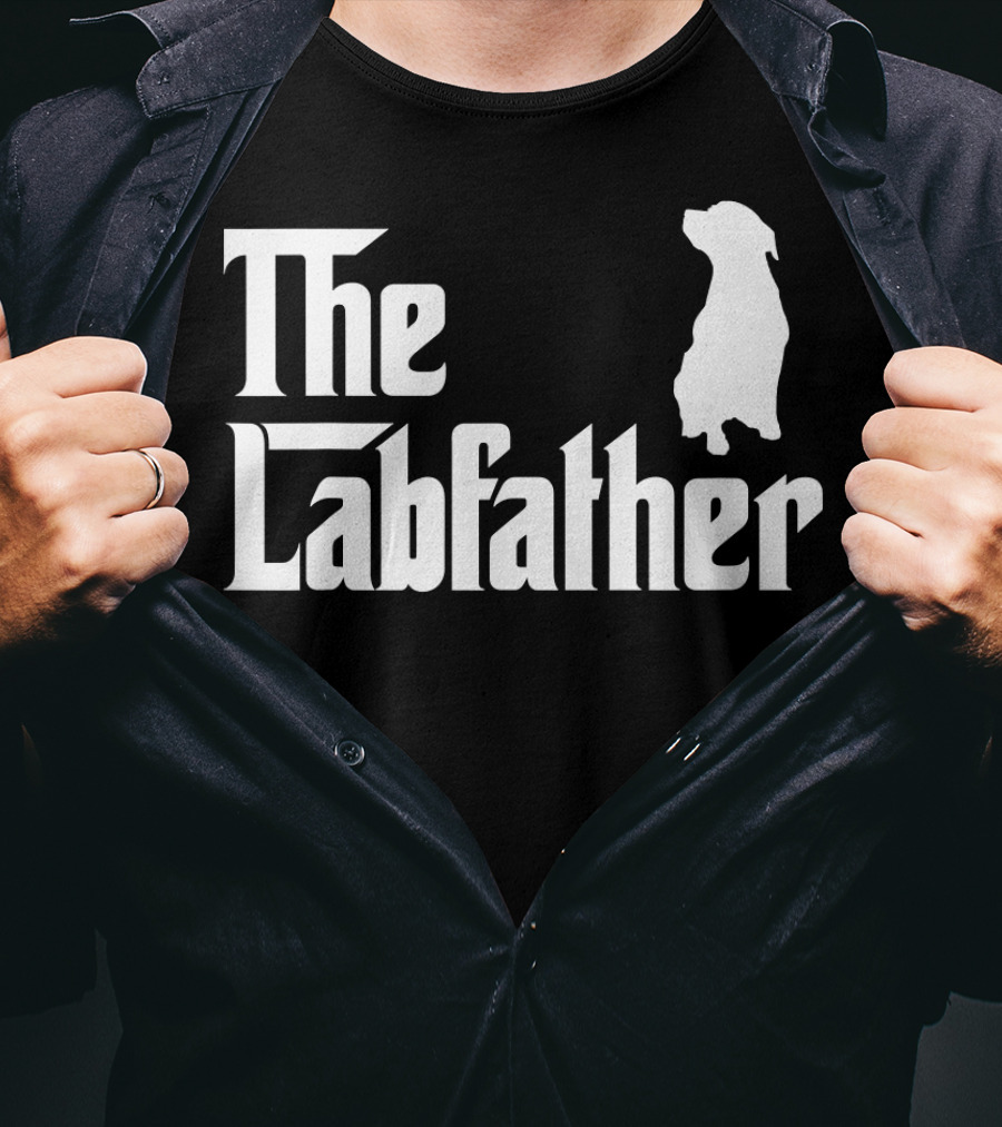 The Labfather Funny Labrador Dad Iconic T-Shirt