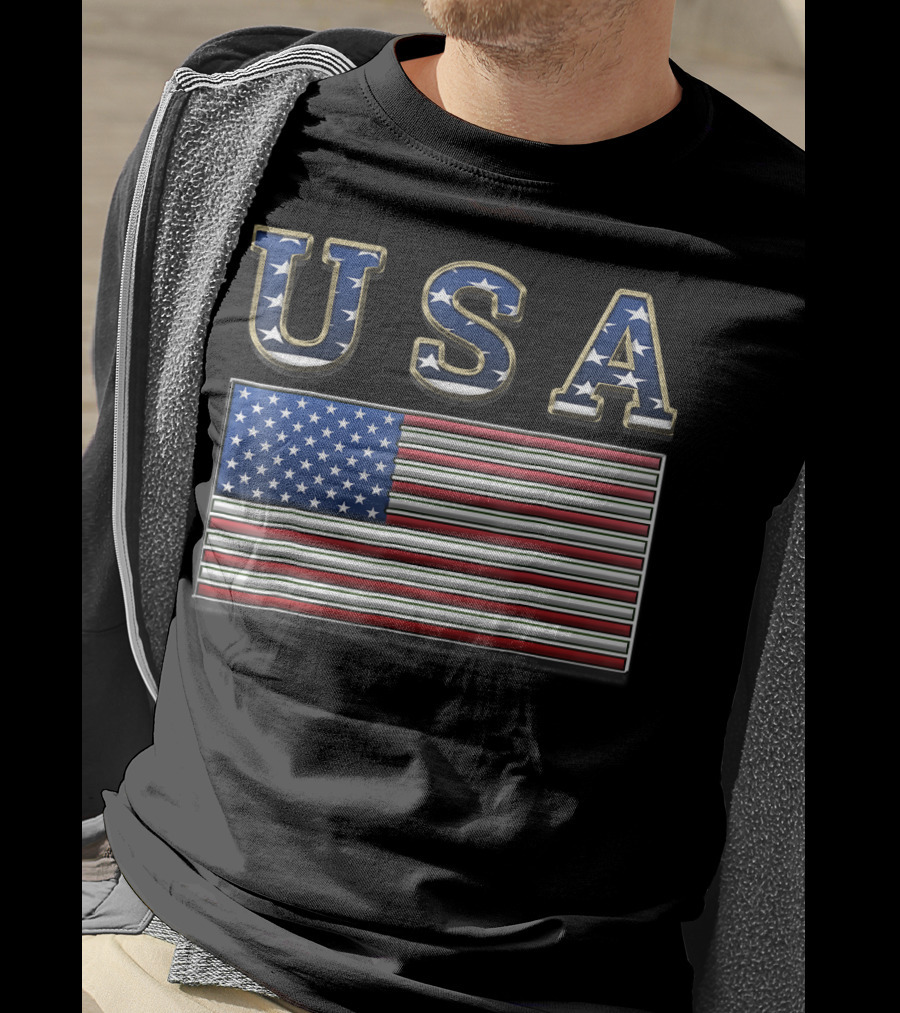 USA United States American Flag Patriotic T-Shirt