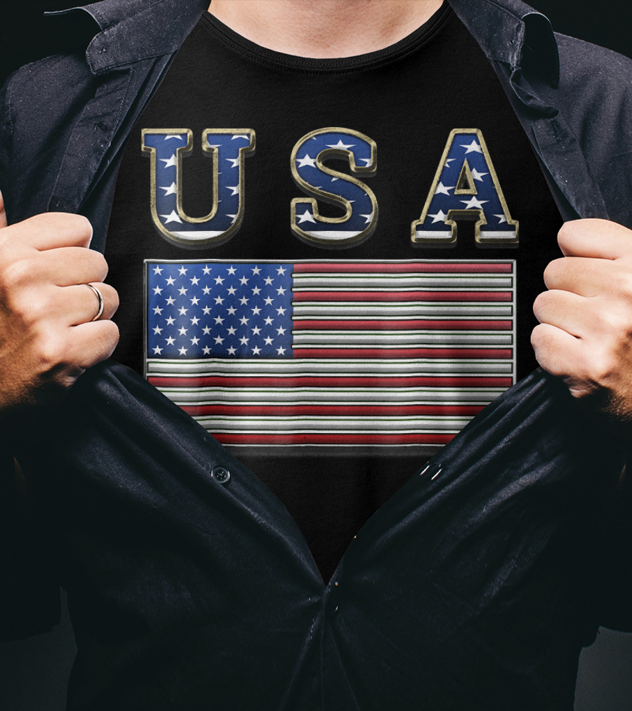 USA United States American Flag Patriotic T-Shirt