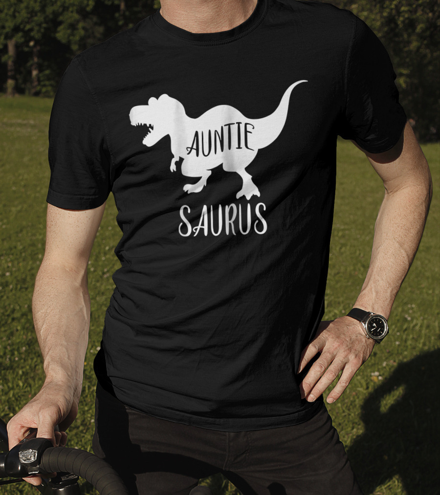 Auntie Saurus Dinosaur Family Matching Aunt T-Shirt
