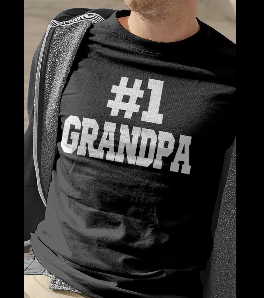 1 Grandpa Number One Grandpa T-Shirt