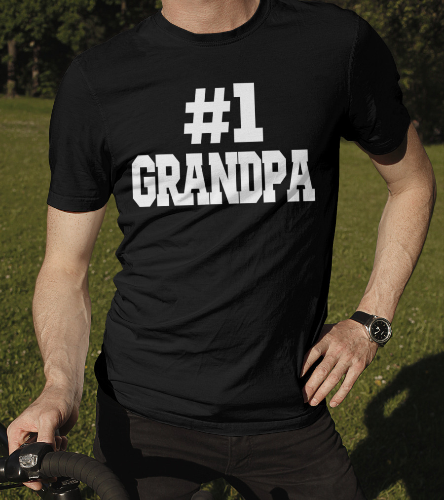 1 Grandpa Number One Grandpa T-Shirt