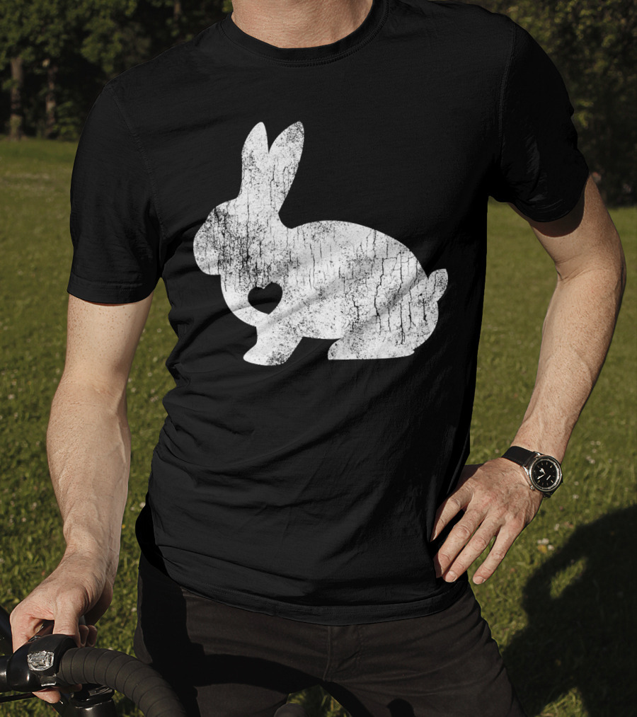Love Heart Bunny Rabbit Lover Animal Pet Owner Easter T-Shirt