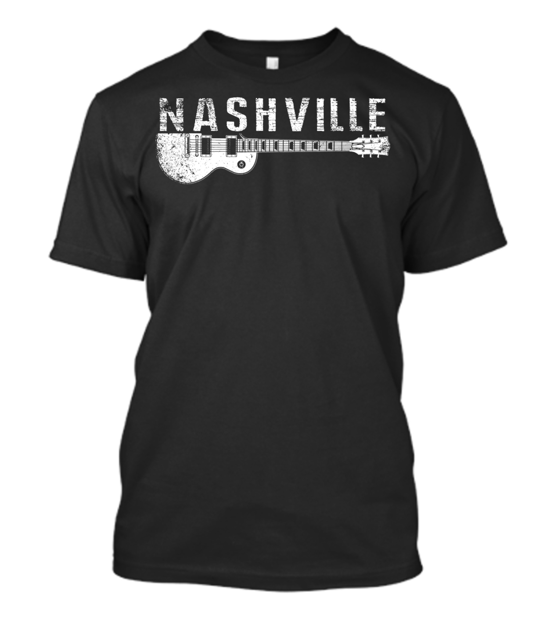 Nashville Guitar Music Country Music Lovers Iconic Instrument Themes T-Shirt