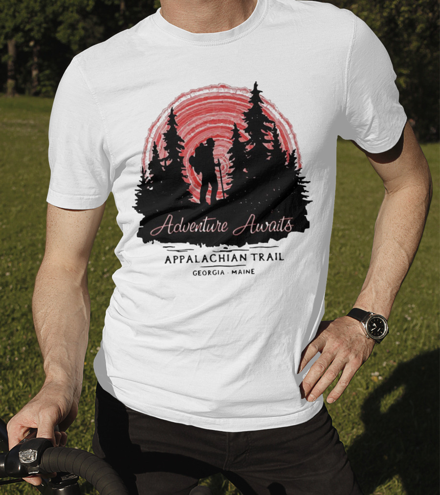 Adventure Awaits Appalachian Trail Georgia Maine T-Shirt