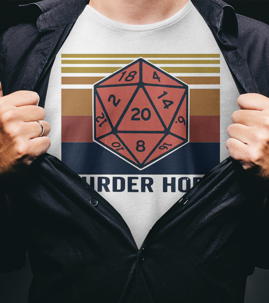 Murder Hobo D20 Dice Vintage RPG T-Shirt