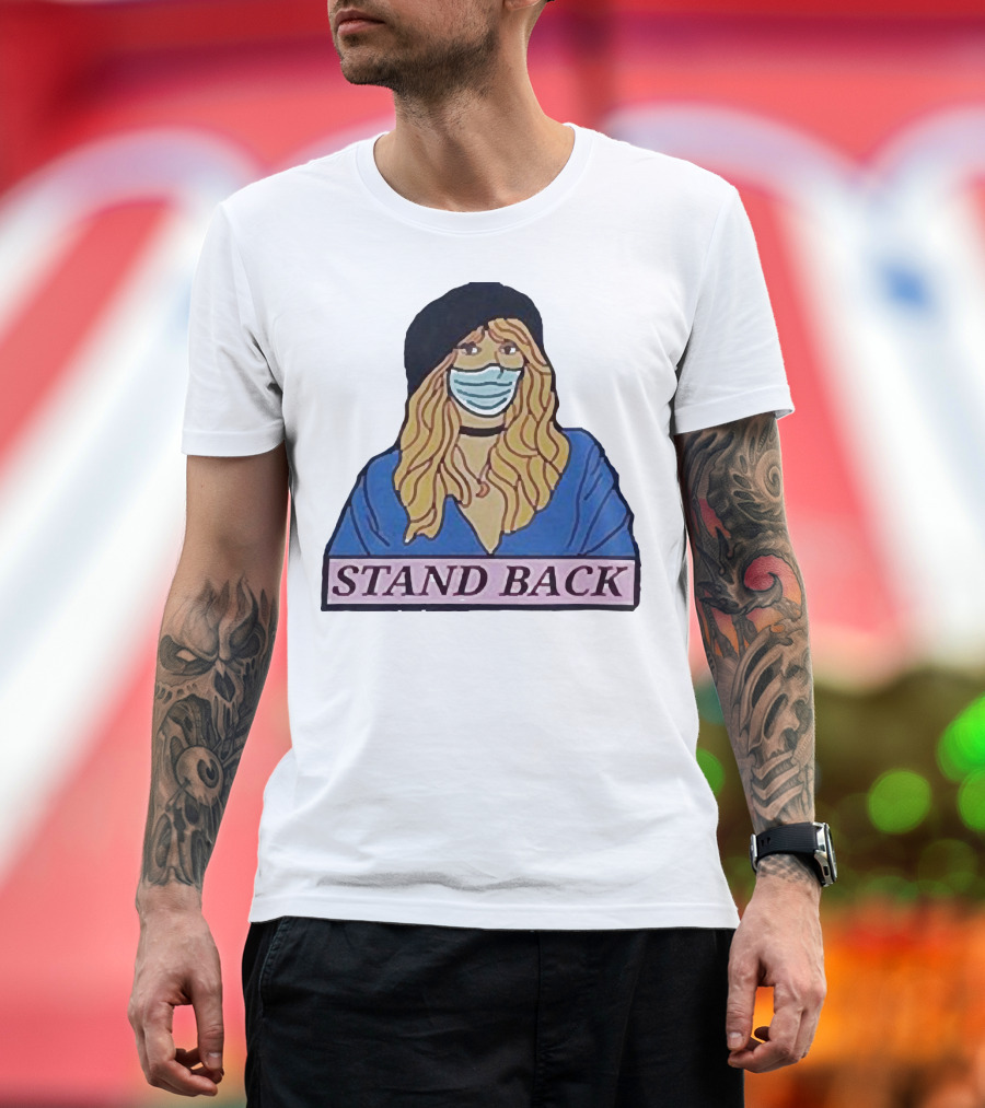 Stevie Nicks Stand Back Masked T-Shirt