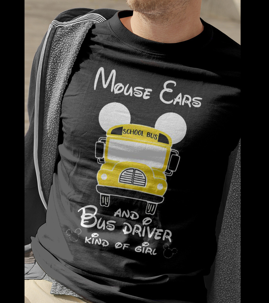 Mouse Ears School Bus Driver Kind Of Girl T-Shirt