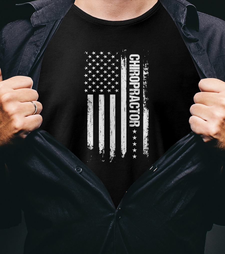 United States Flag Chiropractor T-Shirt