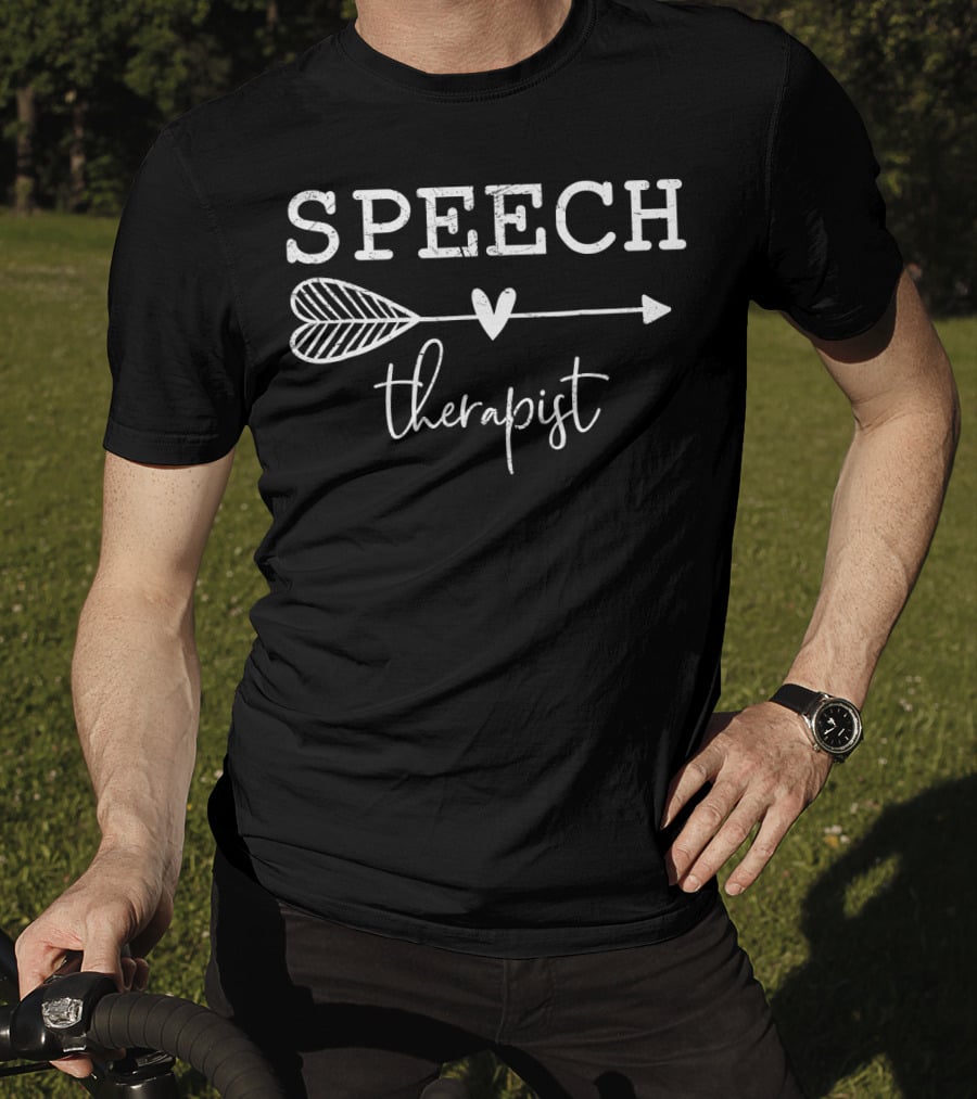 Speech Therapist Arrow Heart T-Shirt