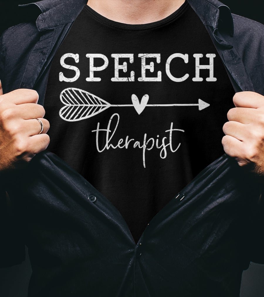 Speech Therapist Arrow Heart T-Shirt