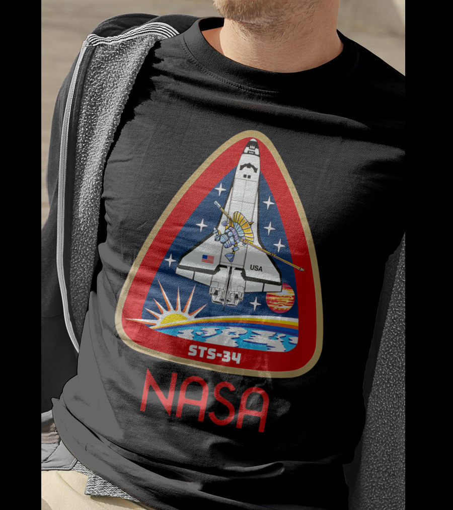 NASA STS-34 Space Shuttle Mission Patch T-Shirt