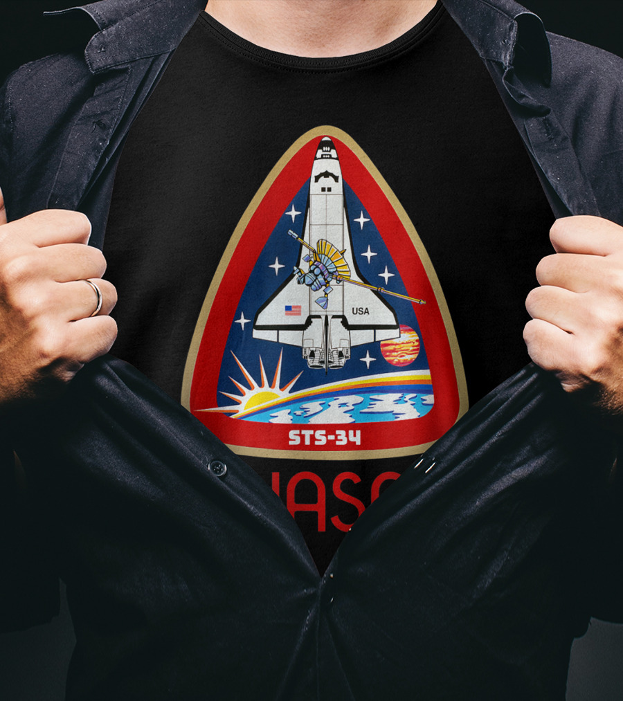 NASA STS-34 Space Shuttle Mission Patch T-Shirt