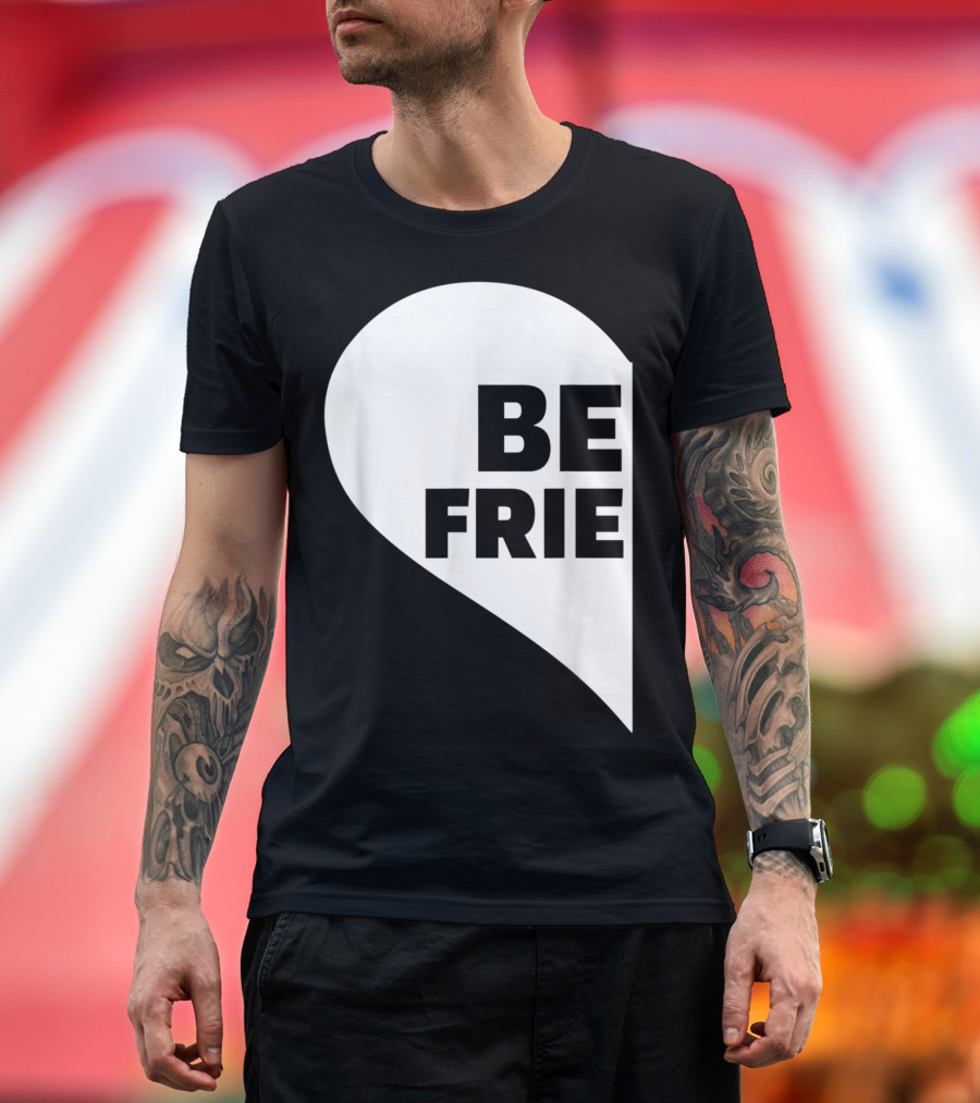 BE FRIE Best Friends Half Left Heart T-Shirt