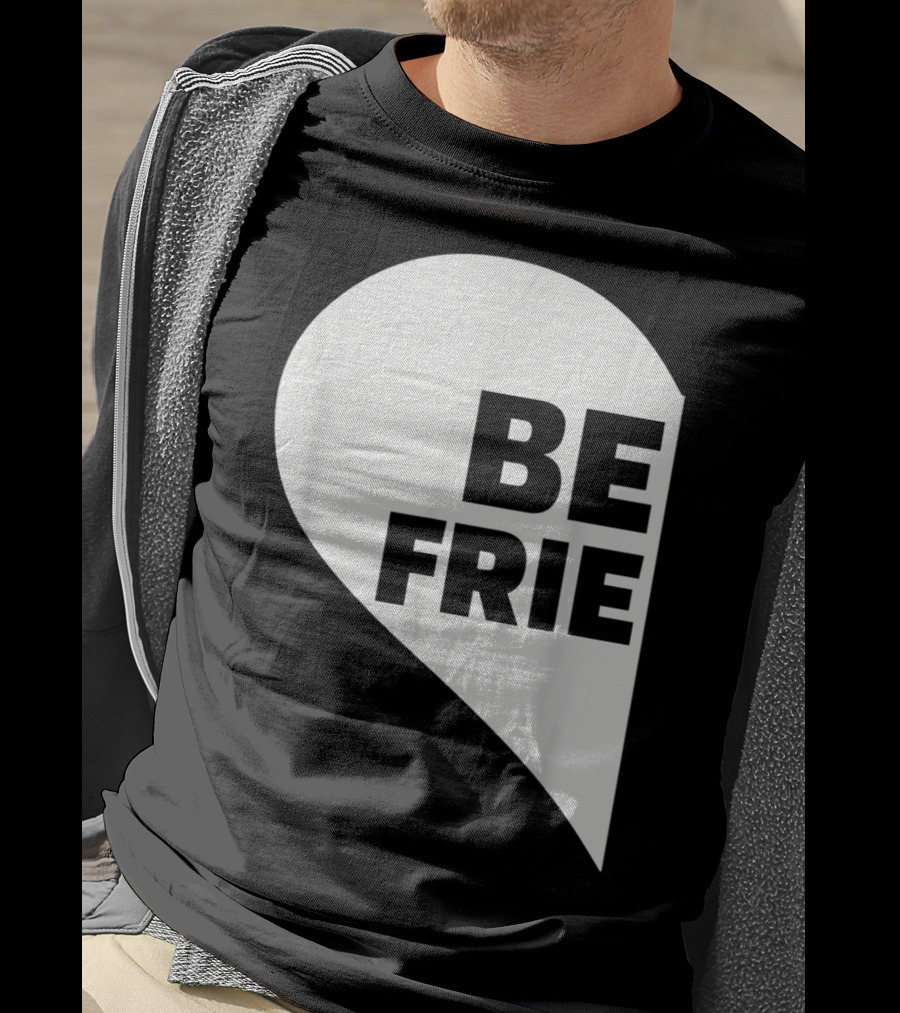 BE FRIE Best Friends Half Left Heart T-Shirt