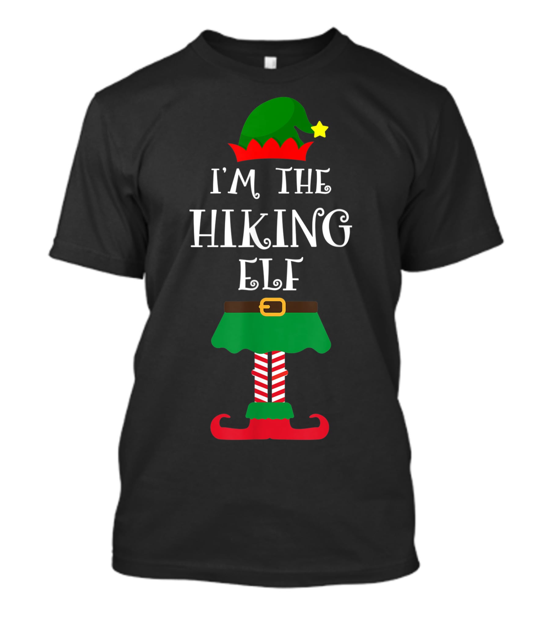 I'm The Hiking Elf Christmas T-Shirt