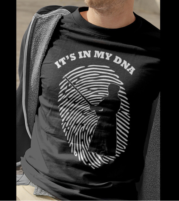 It's In My DNA Kendo Sword Fighter Fingerprint T-Shirt
