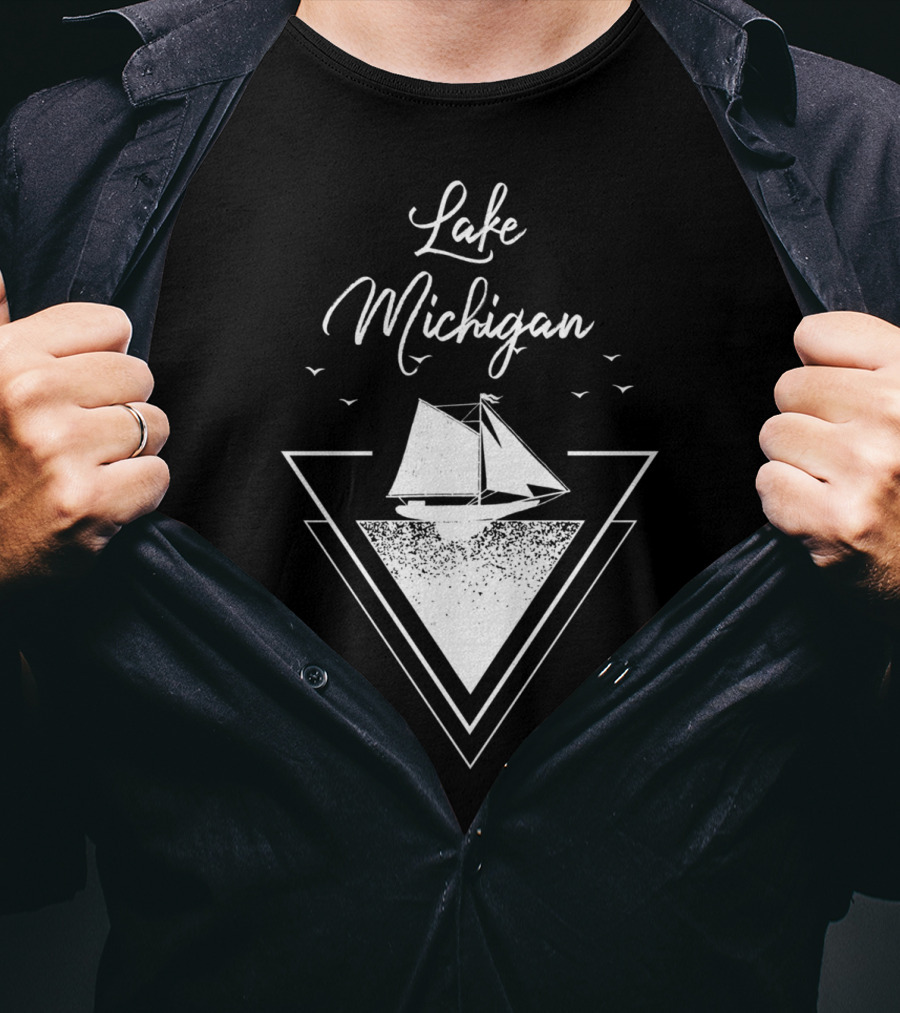 Lake Michigan Sailing Adventure Water Fun Great T-Shirt