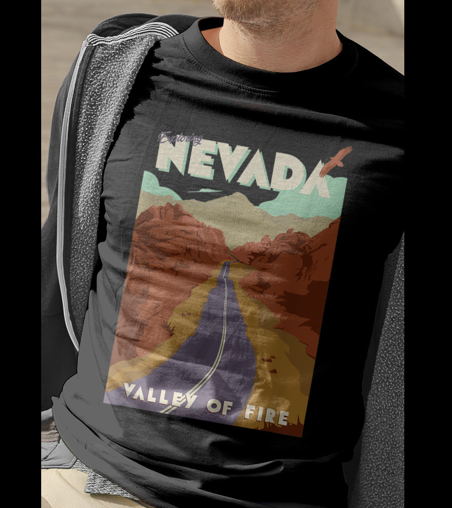 Entering Nevada Valley Of Fire Scenic Road Adventure T-Shirt