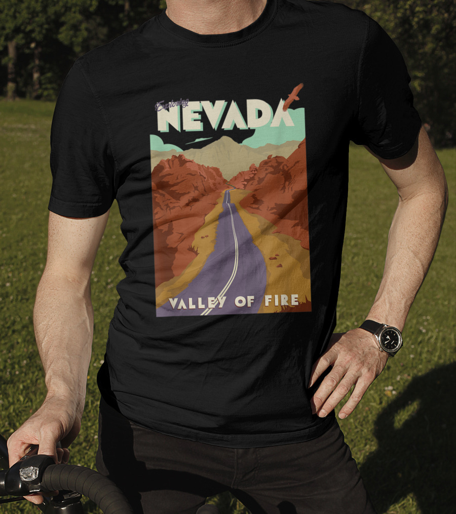 Entering Nevada Valley Of Fire Scenic Road Adventure T-Shirt